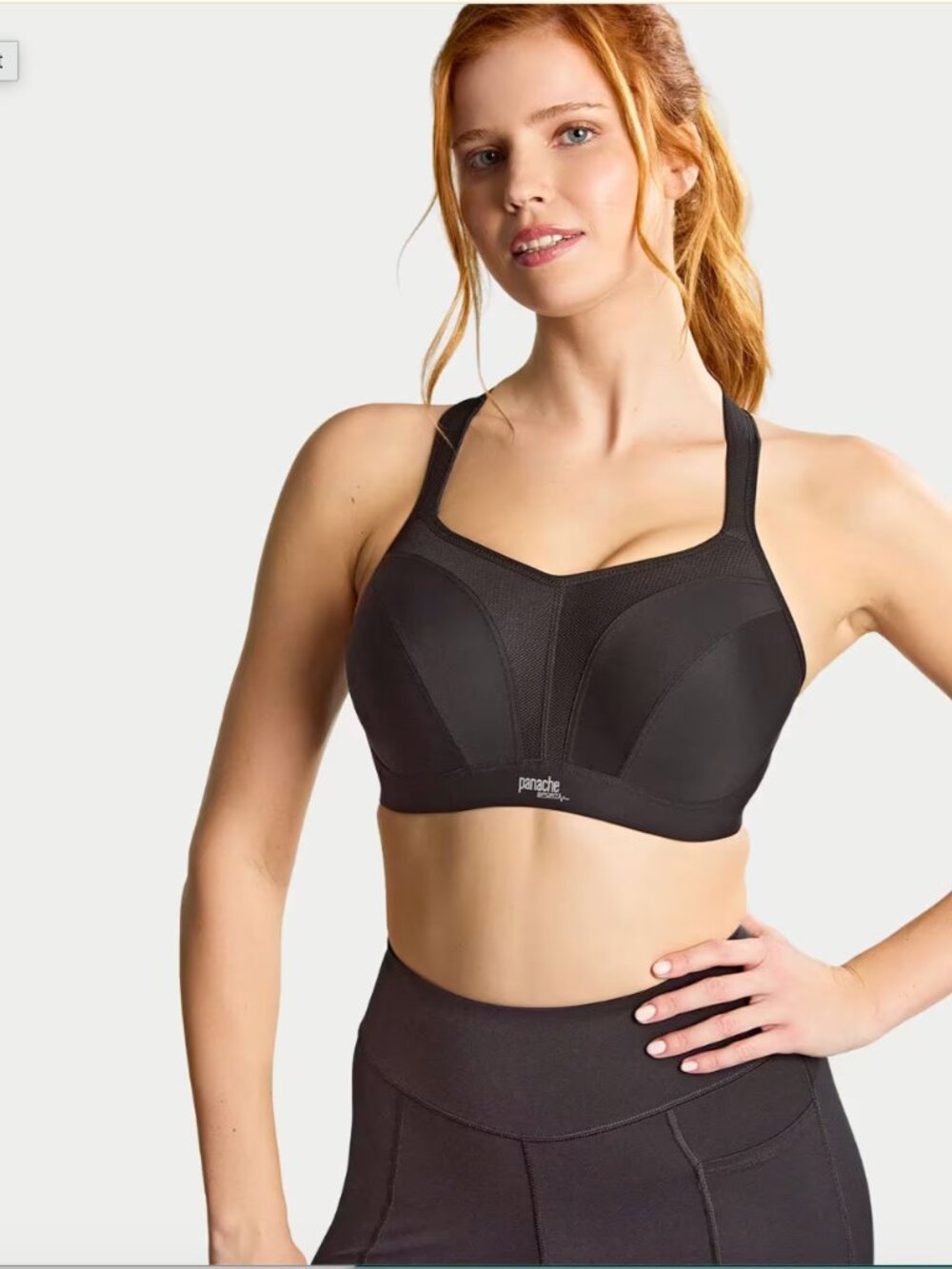 NWOT Panache Power 5021 Underwire High Impact Sports Bra Size 36GG